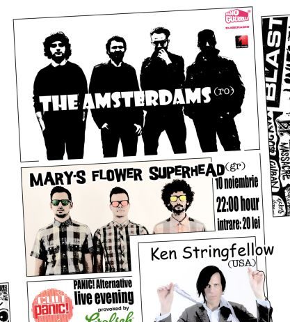 The Amsterdams, Mary’s Flower Superhead şi Ken Stringfellow în Panic! Club
